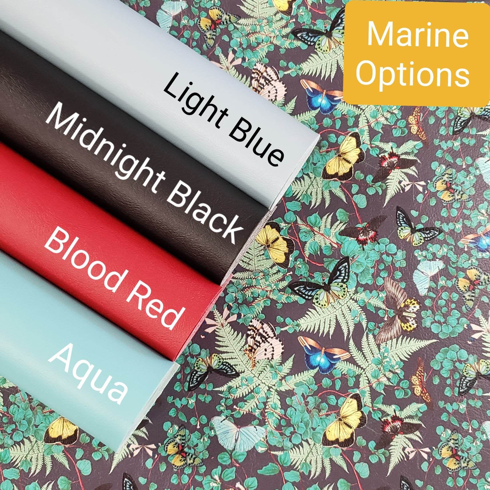 Fancy Flies (Ebony) By Honey Bear Studio Vinyl Roll