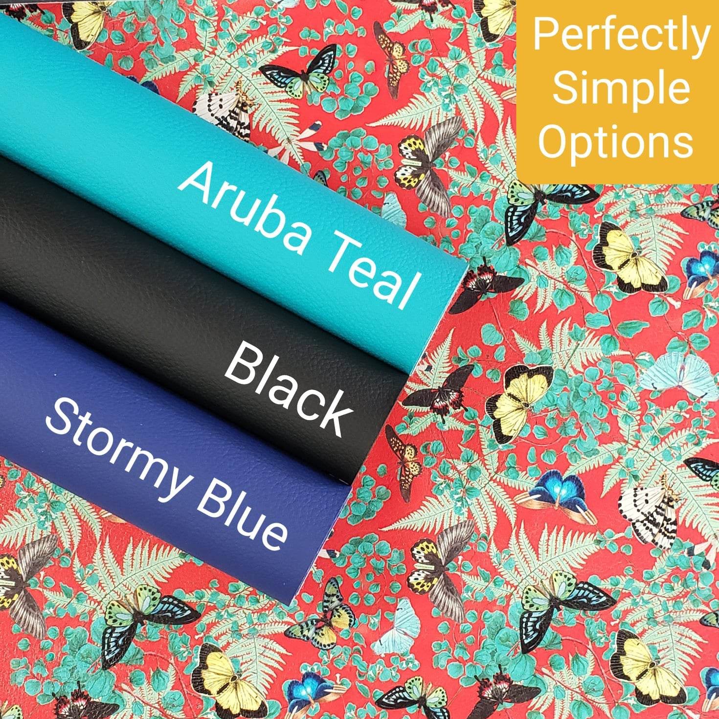 Fancy Flies (Scarlet) By Honey Bear Studio Vinyl Roll