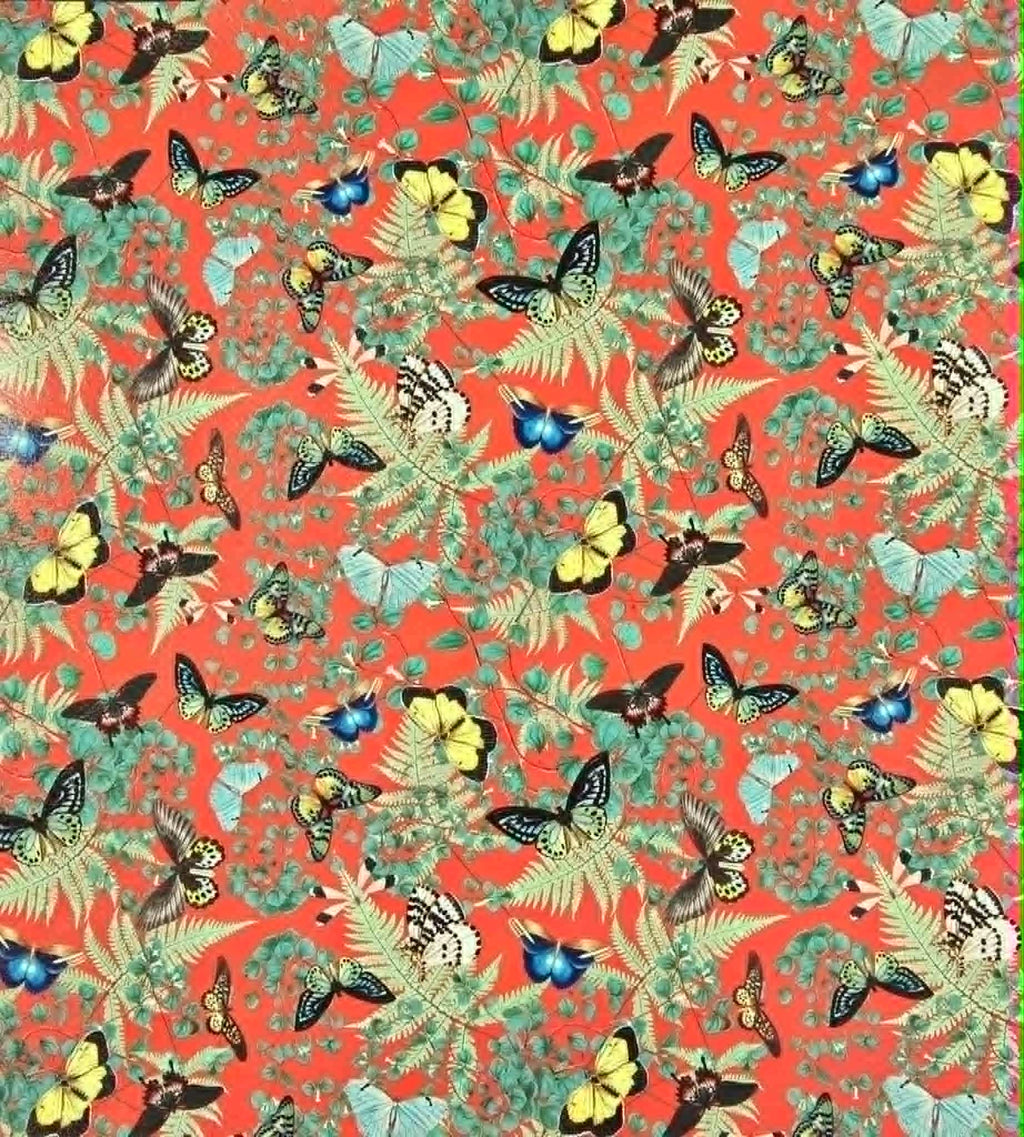 Fancy Flies (Scarlet) By Honey Bear Studio Vinyl Roll