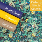 Fancy Flies (Teal) By Honey Bear Studio Vinyl Roll