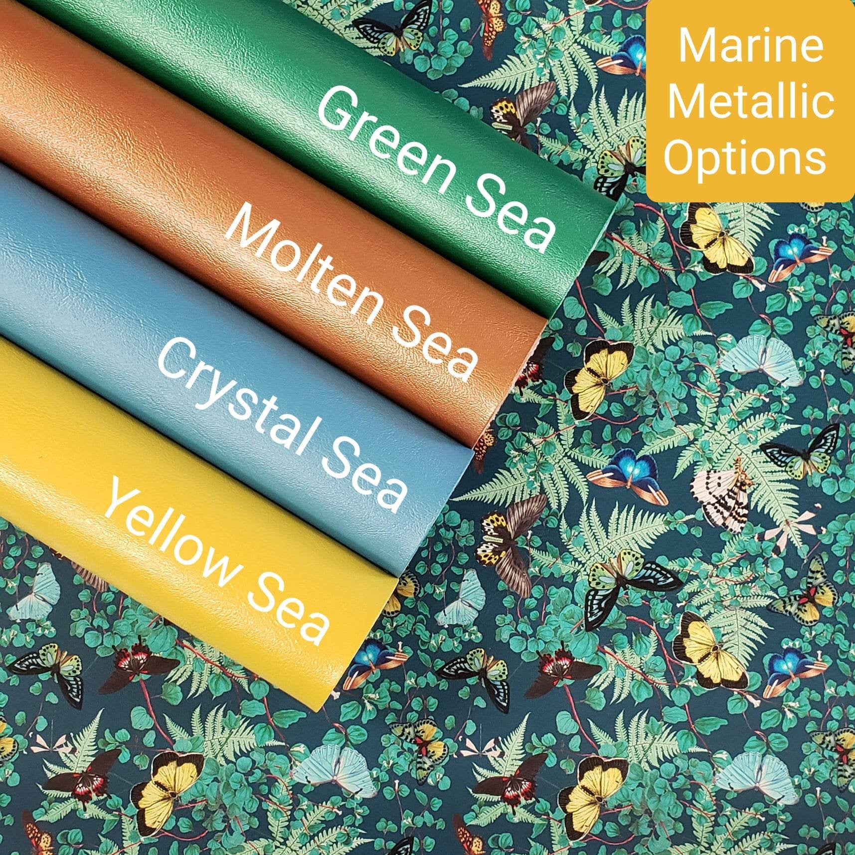 Fancy Flies (Teal) By Honey Bear Studio Vinyl Roll