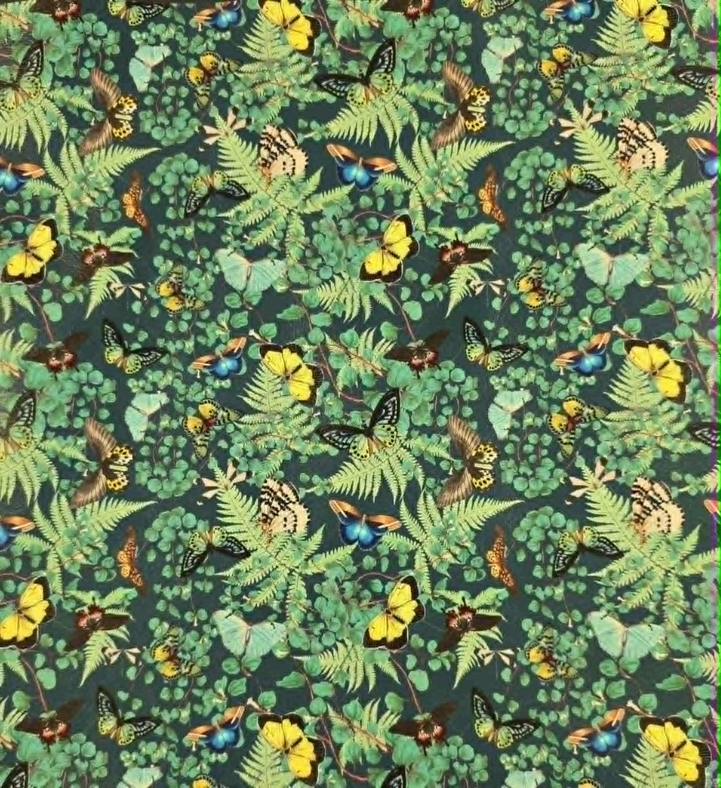 Fancy Flies (Teal) By Honey Bear Studio Vinyl Roll