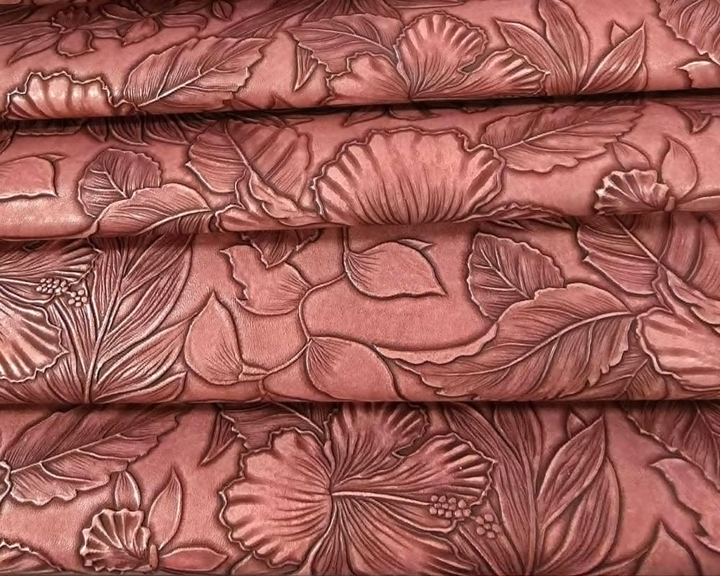 Floral Embossed Rose Vinyl