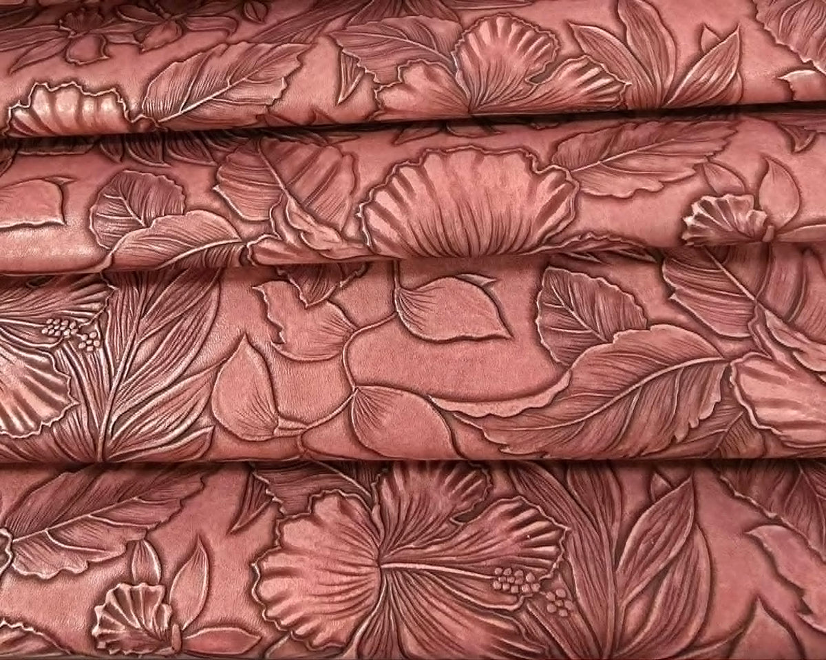 Floral Embossed Rose Vinyl