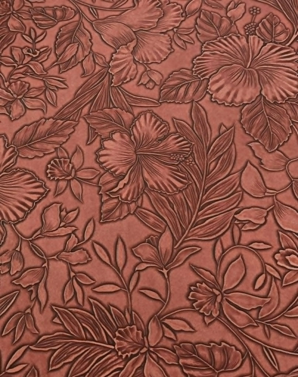 Floral Embossed Rose Vinyl