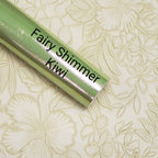 Floral Embossed Green Limeade Vinyl