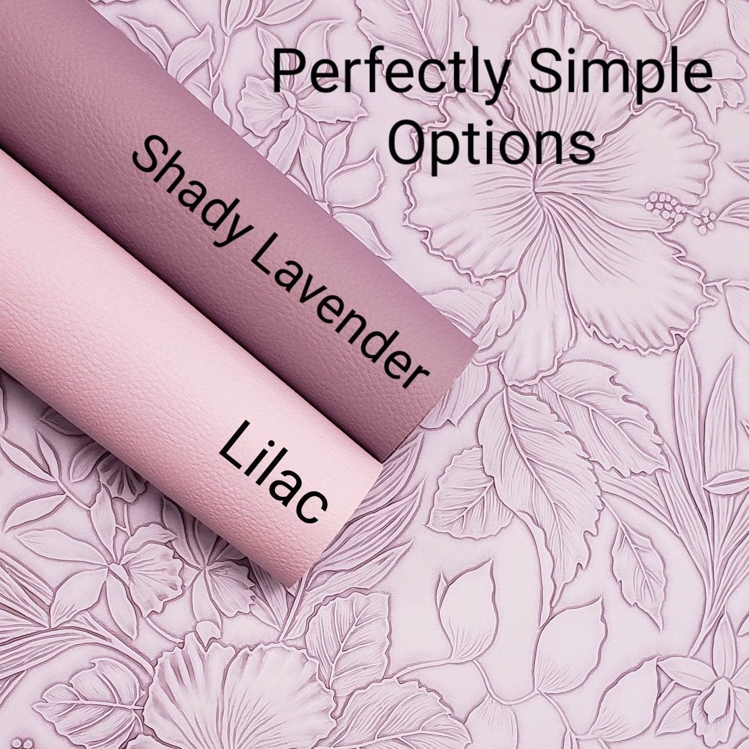 Floral Embossed Heather Purple Roll