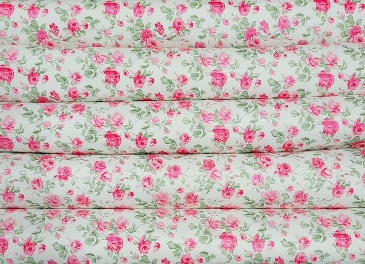 Floral Pink Rose Vinyl Roll