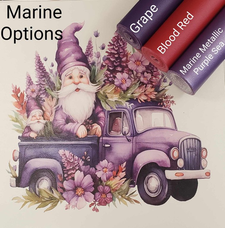 Gnomes on the Go Purple Vinyl Panel