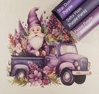 Gnomes on the Go Purple Vinyl Panel