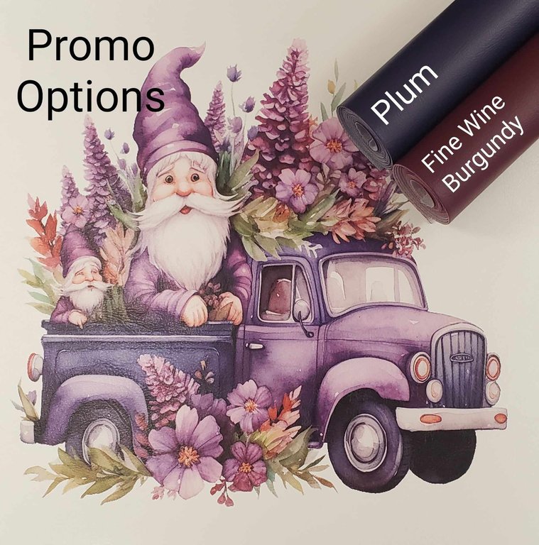Gnomes on the Go Purple Vinyl Panel