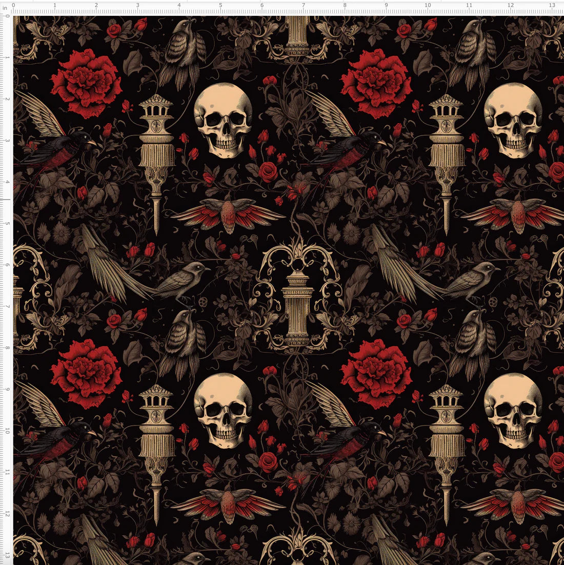 Gothic Skulls WPC