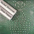 Green Metallic Alligator Roll