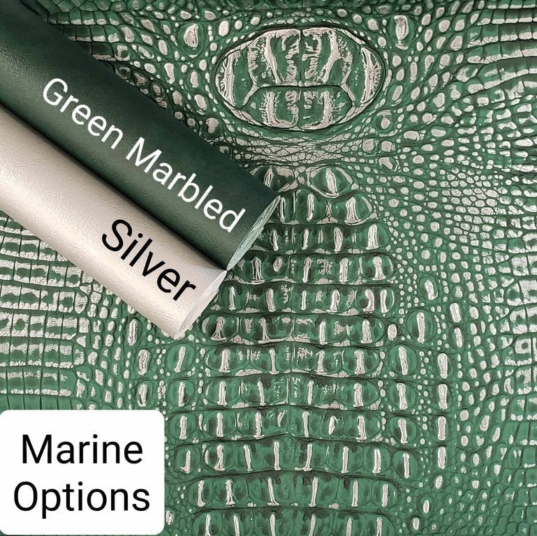 Green Metallic Alligator Roll