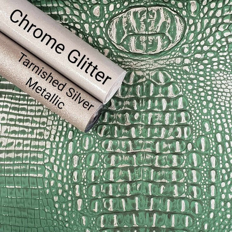 Green Metallic Alligator Roll