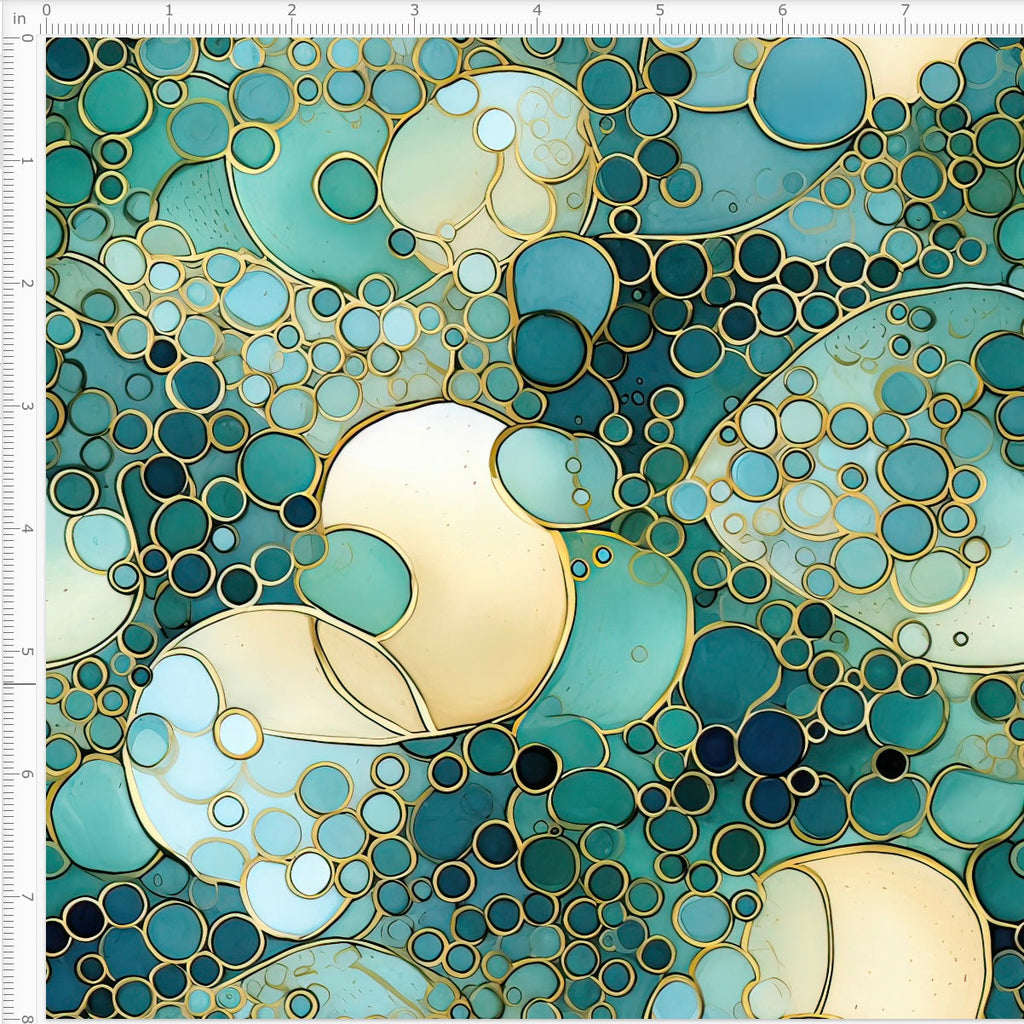 Ocean Bubbles in Gold WPC