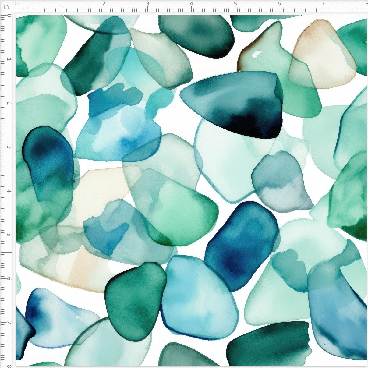 Watercolor Sea Glass WPC