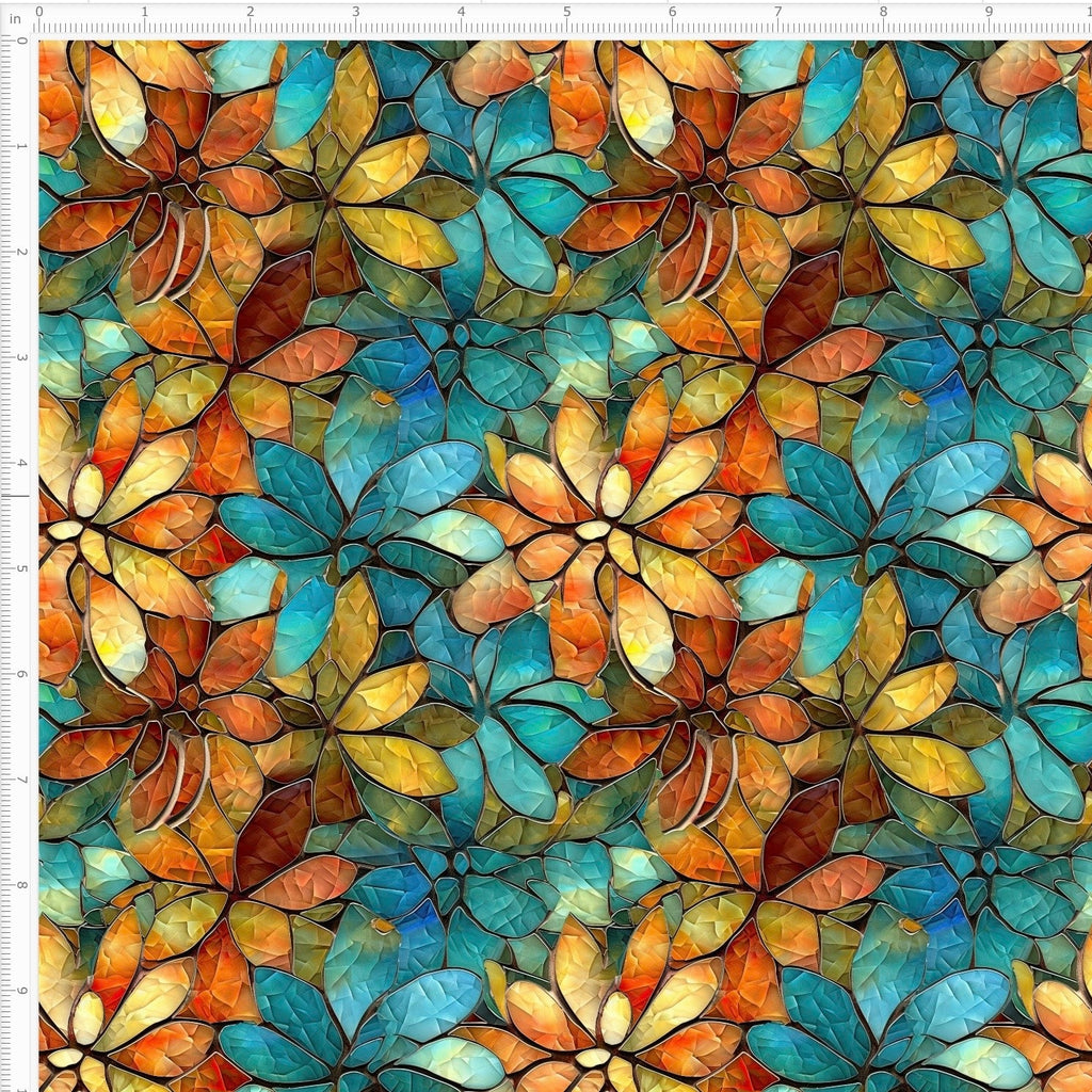 Mosaic in Bright Earth Tones WPC