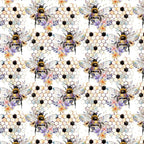 Bumblebees on White TPU/Clear Vinyl