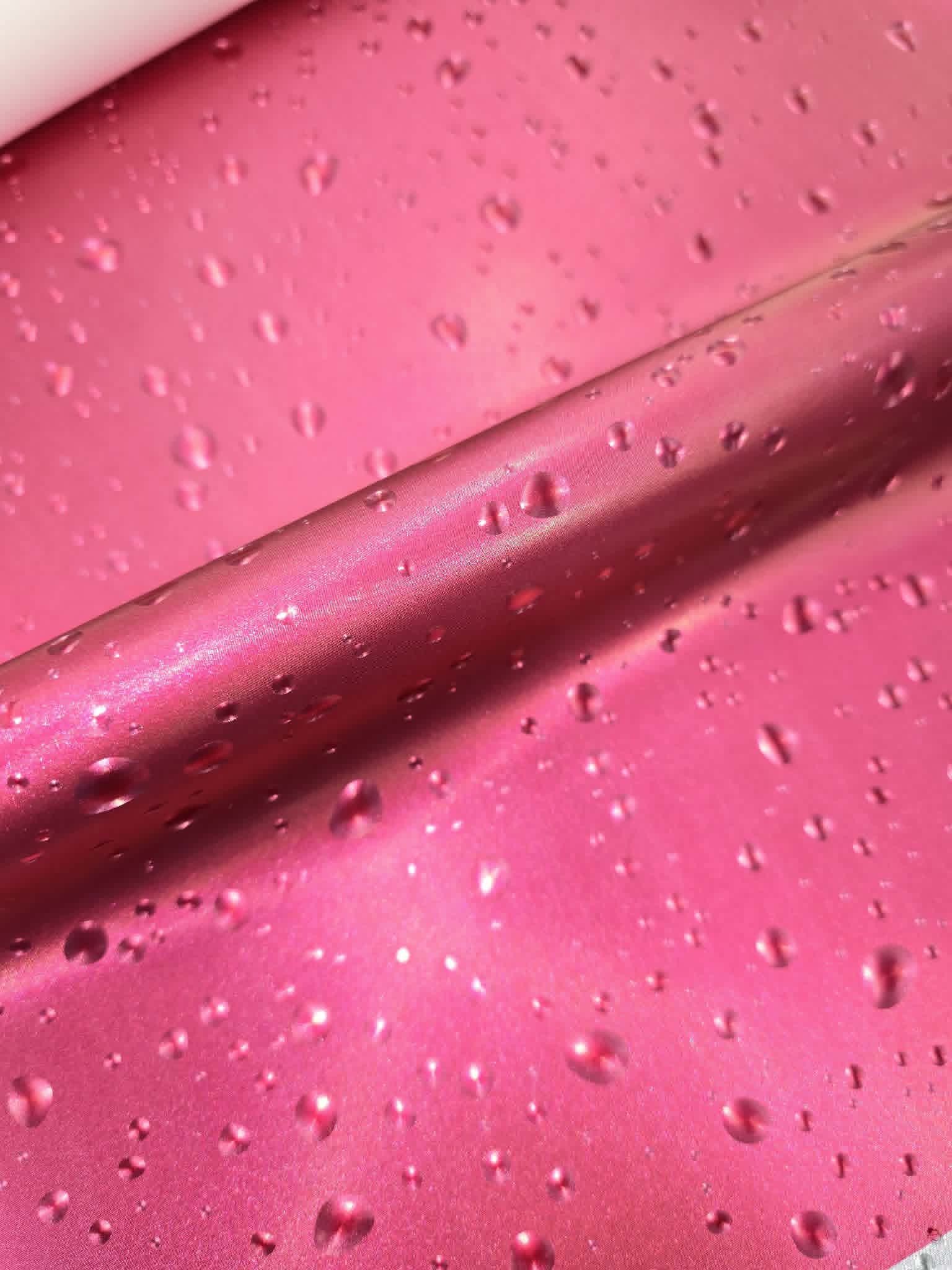 Metallic Pink 3D Rain Drops Vinyl