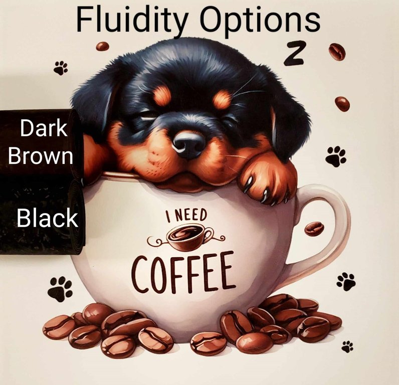 Need Coffee Pup Vinyl Panel