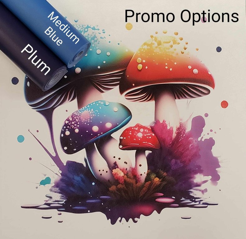 Neon Magic Mushroom #2 Vinyl Panel
