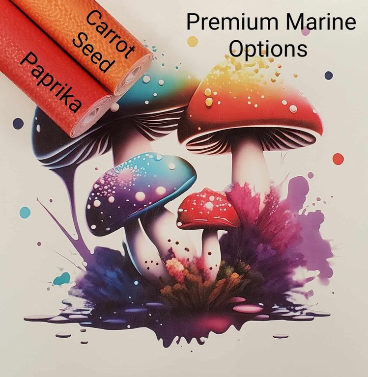 Neon Magic Mushroom #2 Vinyl Panel