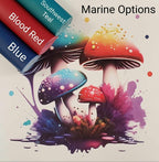 Neon Magic Mushroom #2 Vinyl Panel