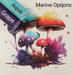 Neon Magic Mushroom #2 Vinyl Panel