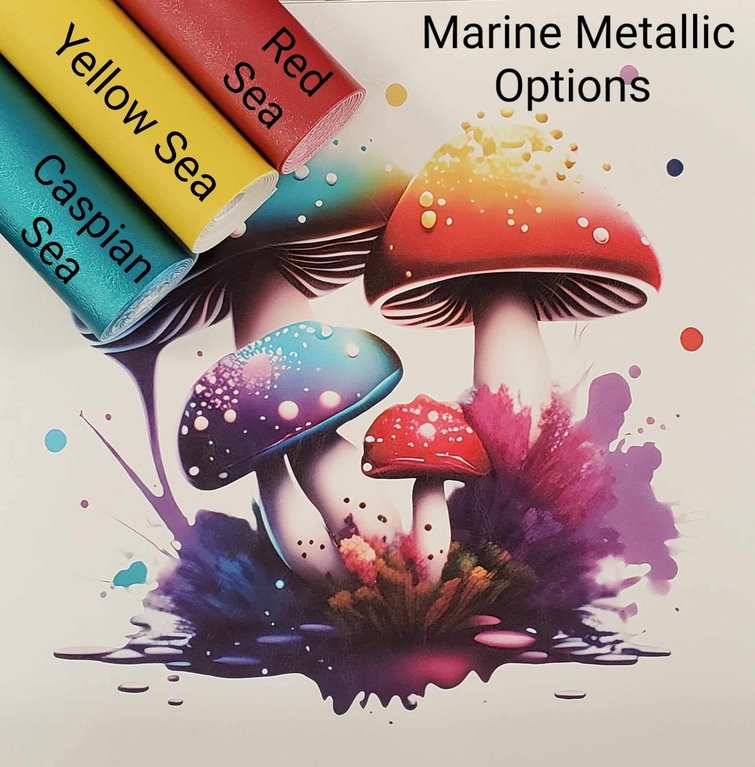 Neon Magic Mushroom #2 Vinyl Panel