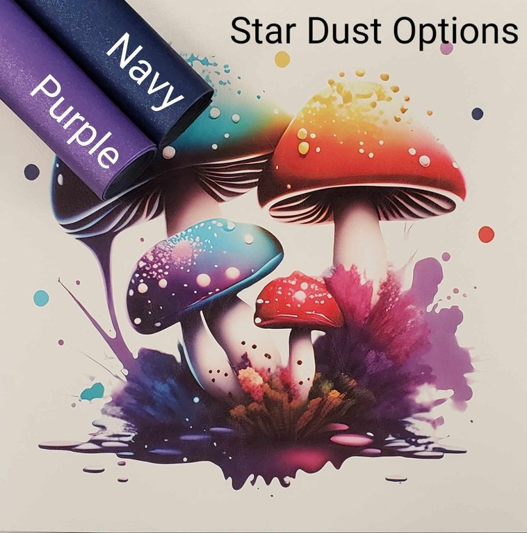 Neon Magic Mushroom #2 Vinyl Panel