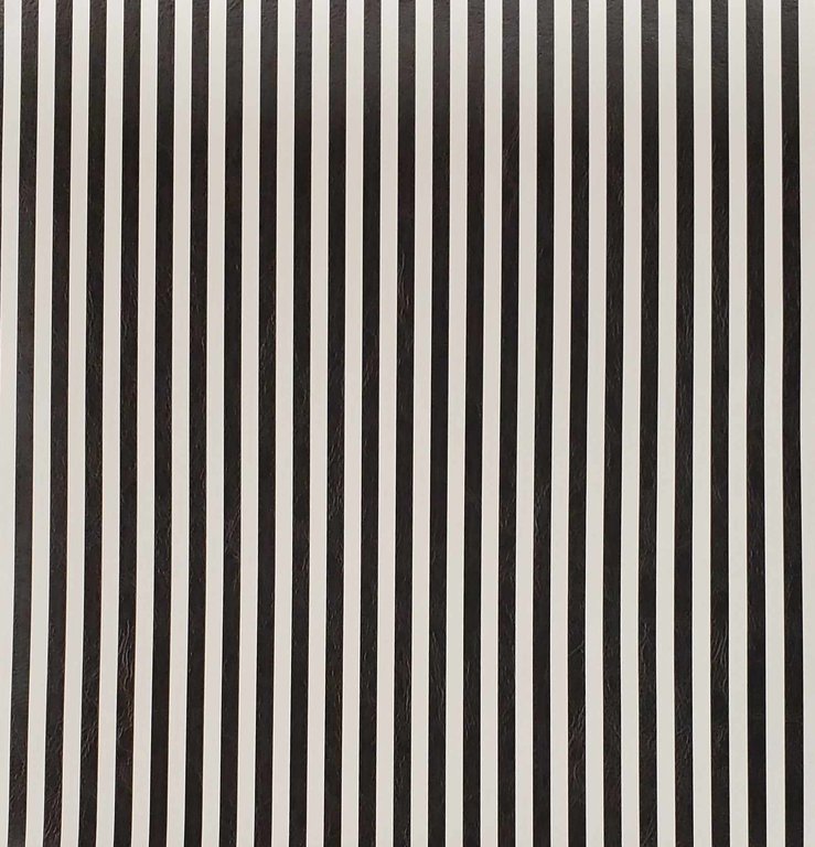 1/4 Inch Black and White Stripe Vinyl *Limited Availability*