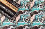 Pour Paint Teal and Black Vinyl