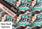Pour Paint Teal and Black Vinyl