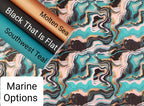 Pour Paint Teal and Black Vinyl