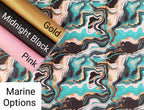 Pour Paint Teal and Black Vinyl