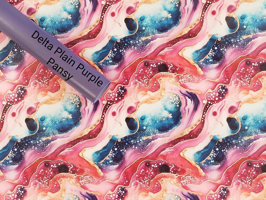 Pour Paint Pink and Blue Vinyl