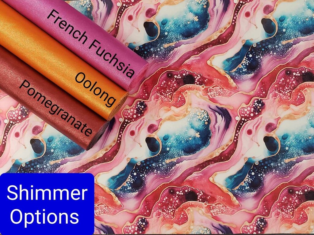 Pour Paint Pink and Blue Vinyl