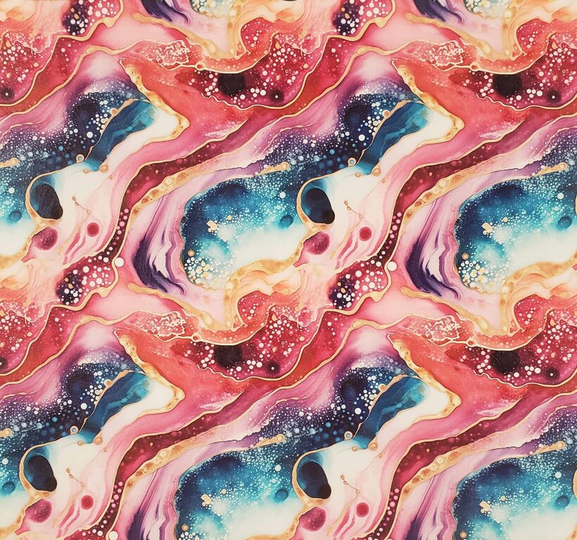 Pour Paint Pink and Blue Vinyl