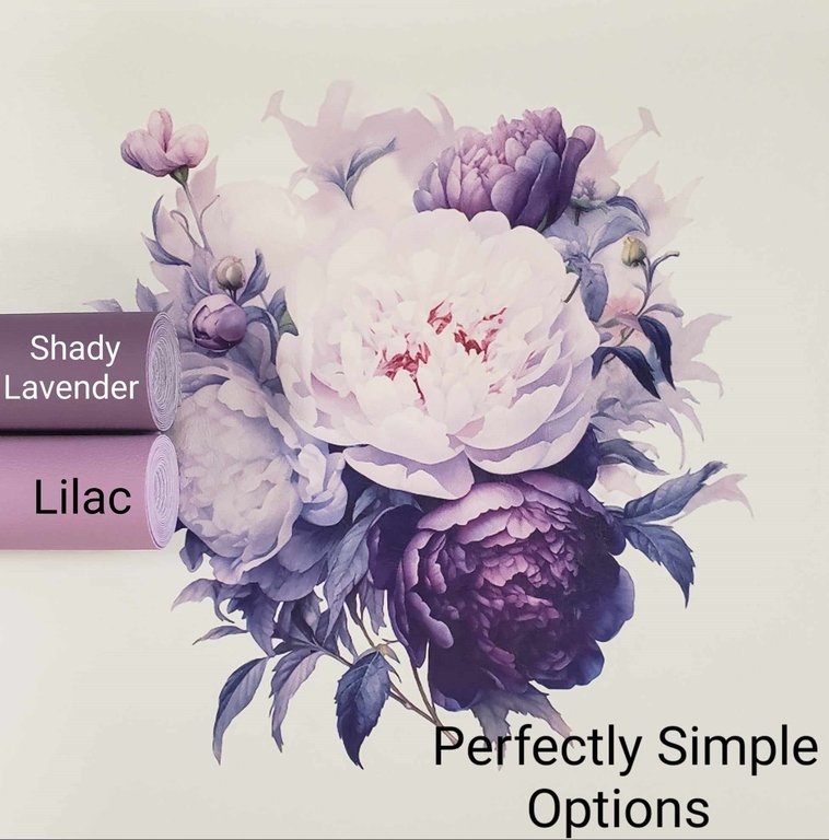 Purple Peonies  Panel