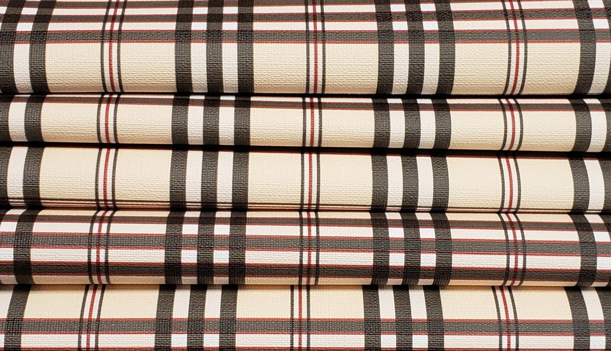 Plaid Beige Vinyl