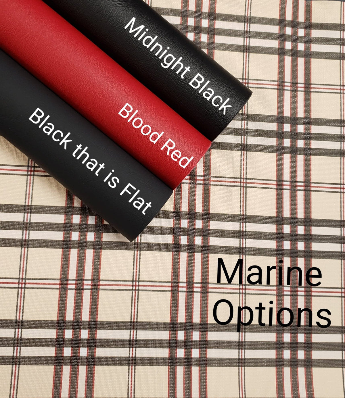 Plaid Beige Vinyl