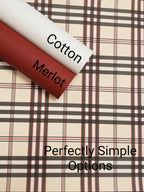 Plaid Beige Vinyl