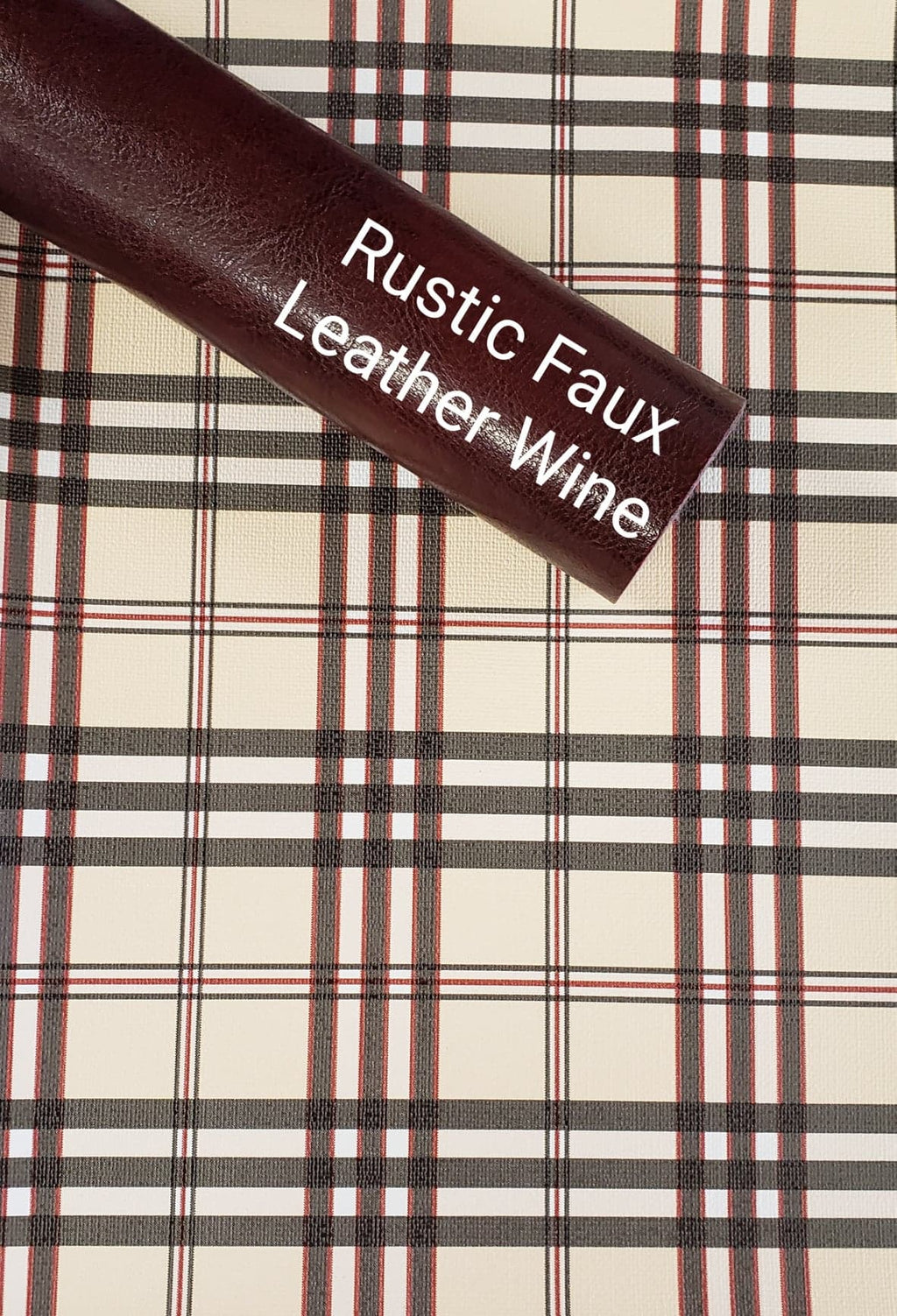 Plaid Beige Vinyl