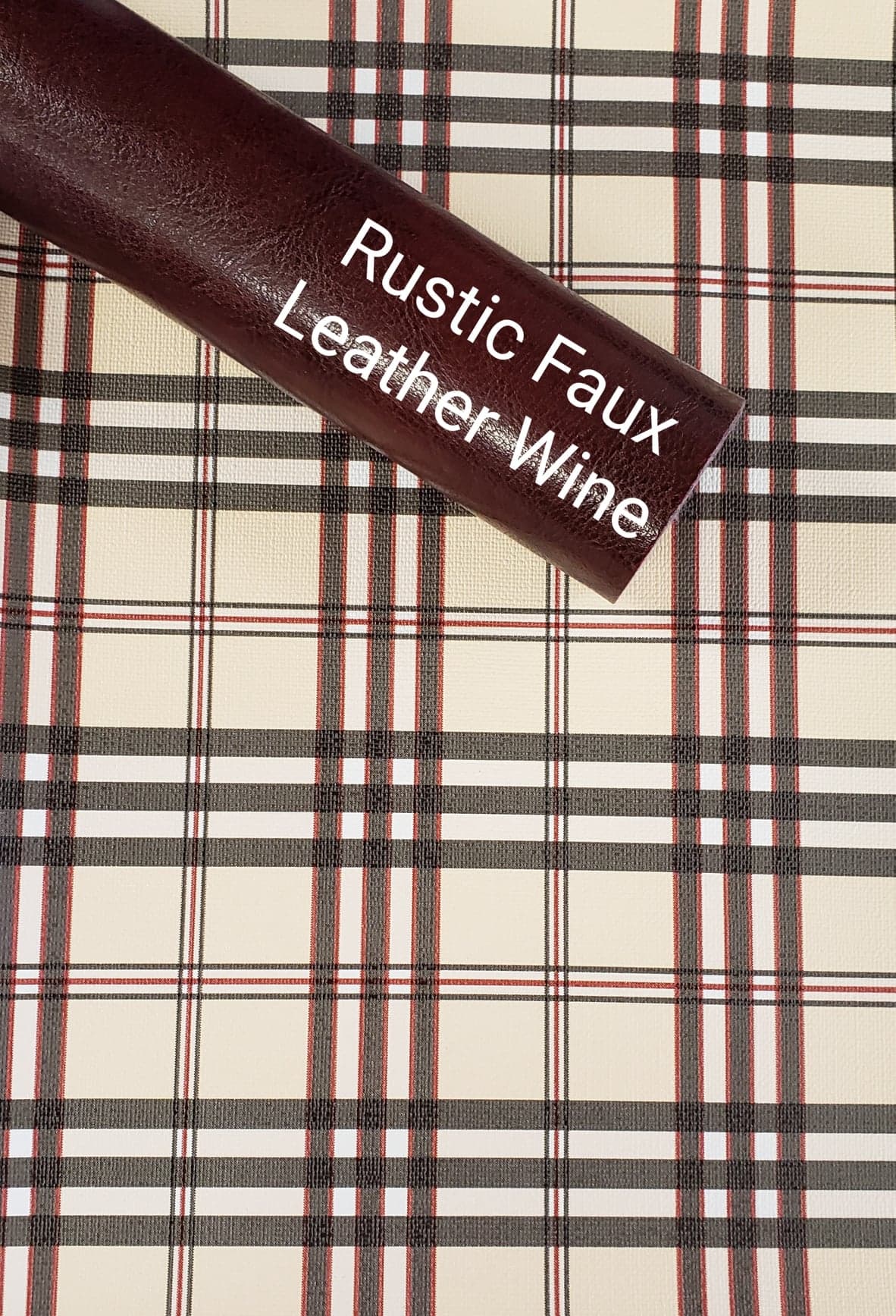 Plaid Beige Vinyl