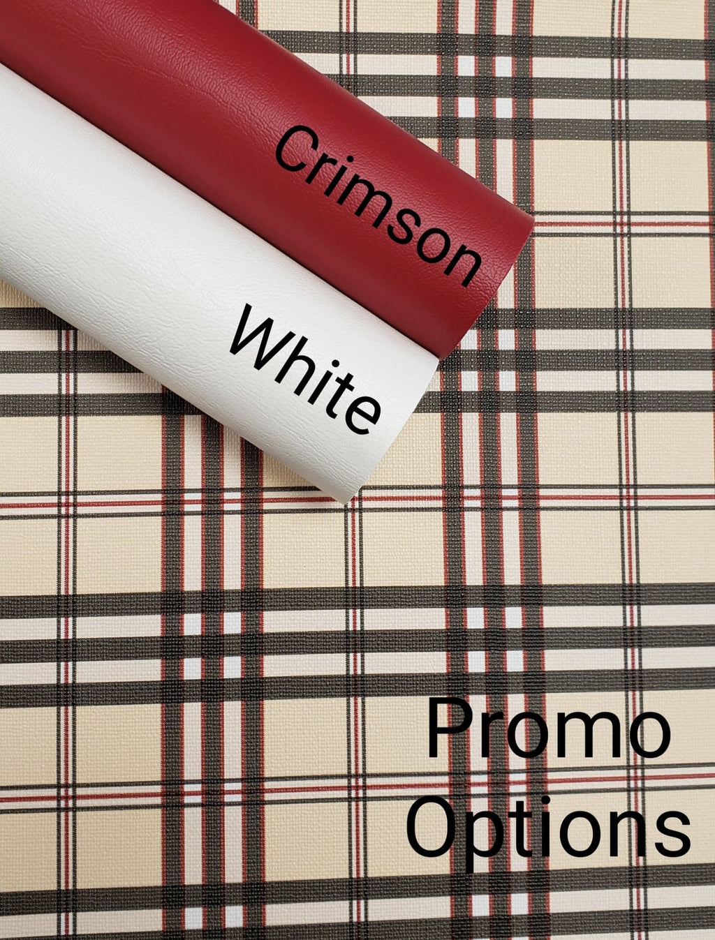 Plaid Beige Vinyl