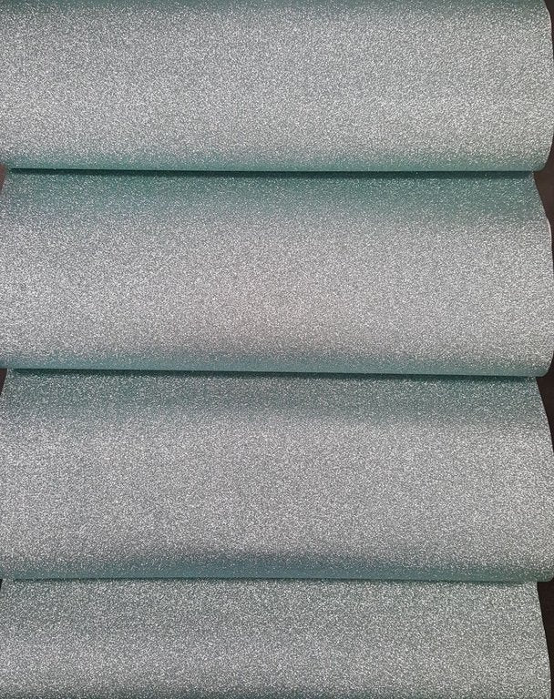 Powder Blue Glitter Gem Fabric