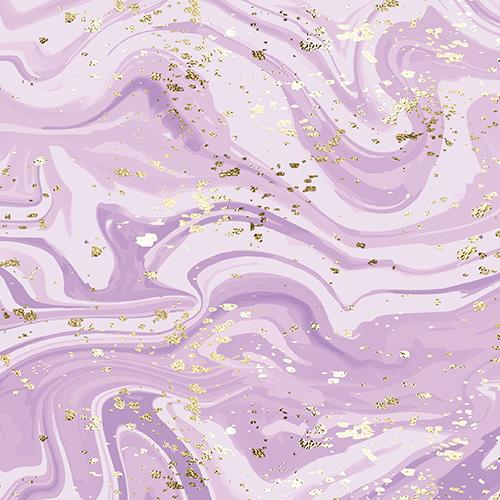 Marble in Lavender with Gold Glitter WPC
