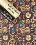 Purple Steampunk Gears Vinyl