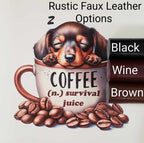 Survival Juice Coffee Pup Vinyl Panel